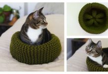 Cat Bed Free Knitting Pattern