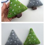 Christmas Tree Ornament Free Knitting Pattern and Video Tutorial