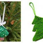 Christmas Tree Ornament Free Knitting Pattern