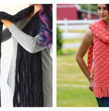 Drop-Stitch Scarf Free Crochet Pattern