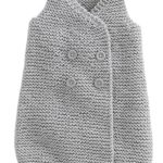 Easy Baby Garter Stitch Cocoon Knitting Pattern