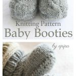 Epipa Cable Baby Booties Knitting Pattern