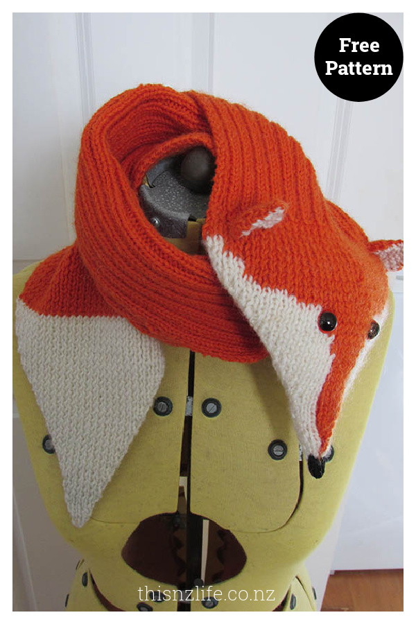 Fox Scarf Free Knitting Pattern