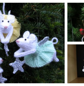 Free Furry Fairies Christmas Ornament Knitting Patterns
