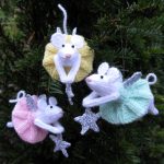 Furry Fairies Christmas Ornament  Free Knitting Pattern