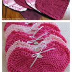 Grandma’s Favorite Heart Shaped Dishcloth Free Knitting Pattern