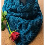 I Heart Cables Bandana Cowl Knitting Pattern