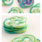 Knotted Coasters Free Knitting Pattern