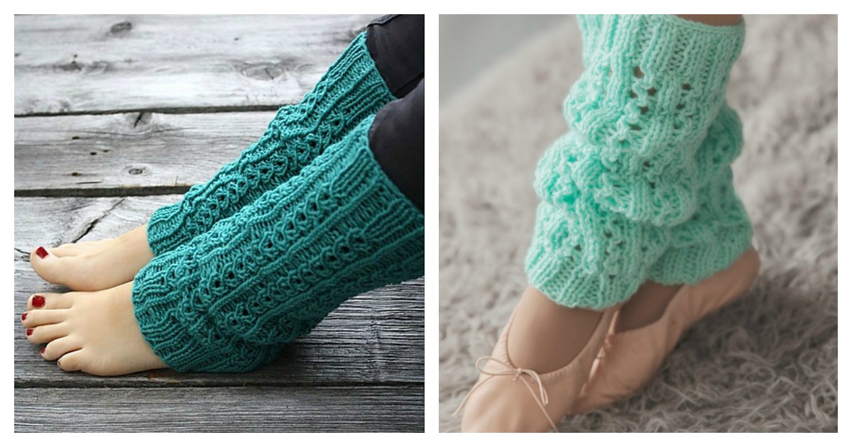 Lace Leg Warmers Free Knitting Pattern