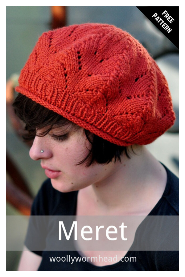 Meret Beret Free Knitting Pattern