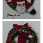 Mini Christmas Wreaths Free Knitting Pattern