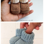 Newborn Booties Free Knitting Pattern