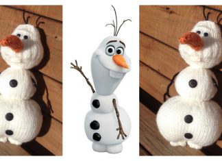 Olaf from Frozen Amigurumi Free Knitting Pattern