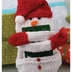 Snowman Gift Card Holder Free Knitting Pattern