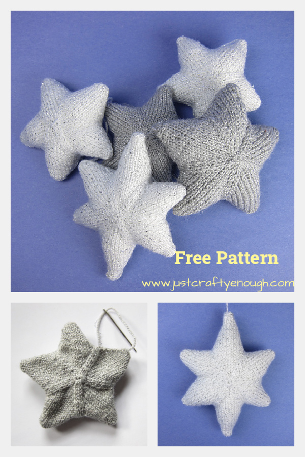 Star Ornament Free Knitting Pattern