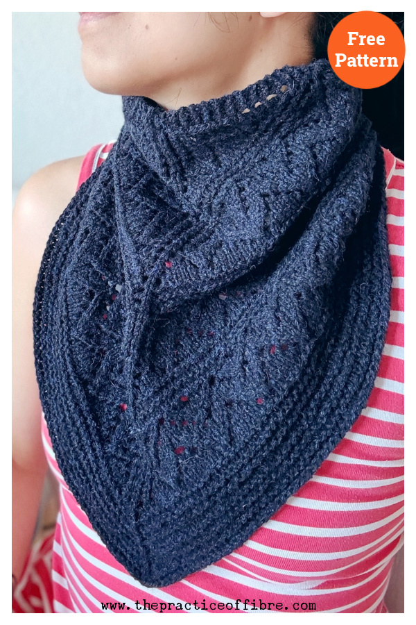 Steppe Bandana Cowl Free Knitting Pattern
