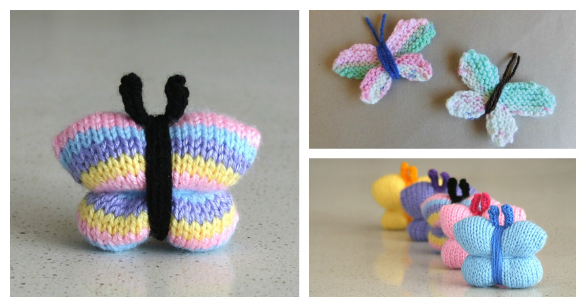 Butterfly Free Knitting Pattern