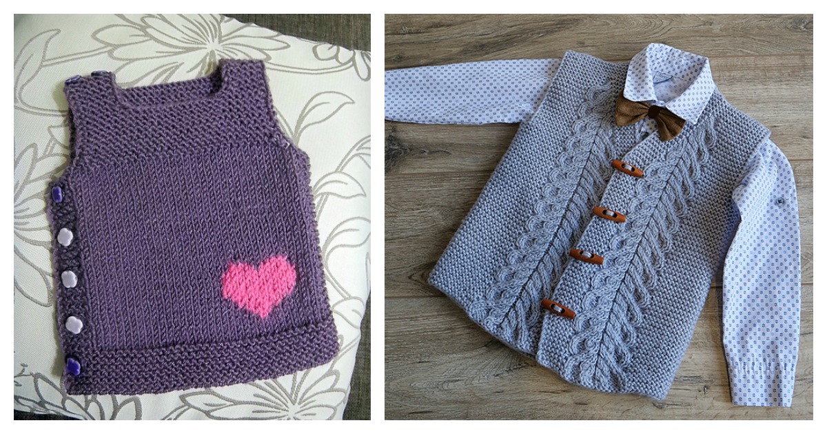 Adorable Baby Vest Free Knitting Pattern