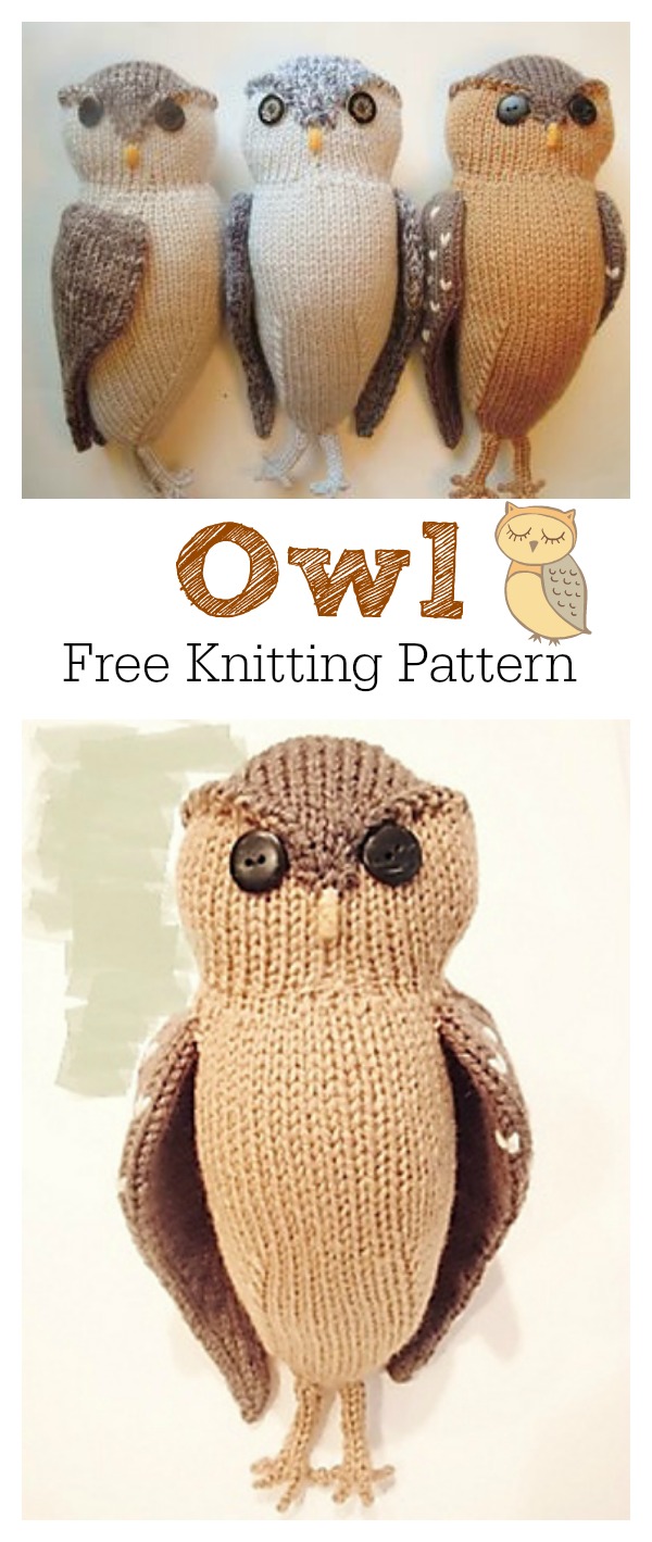 8 Adorable Puff Owl Free Knitting Pattern