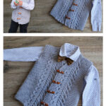 Boy’s Cable Vest Free Knitting Pattern and Video Tutorial