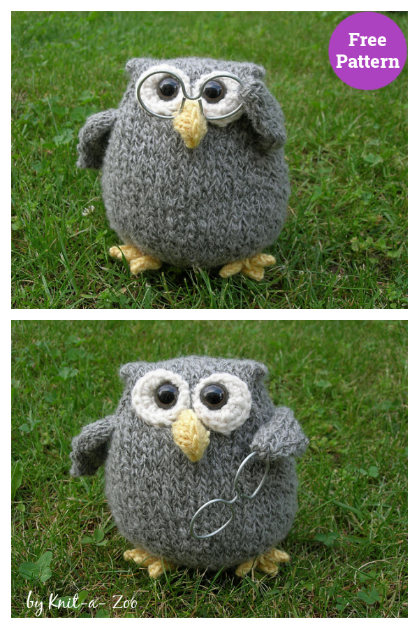 Cordell The Owl Free Knitting Pattern