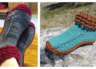 Crocodilly Mocs Slipper Free Knitting Pattern