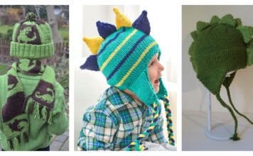 Dinosaur Hat Free Knitting Patterns