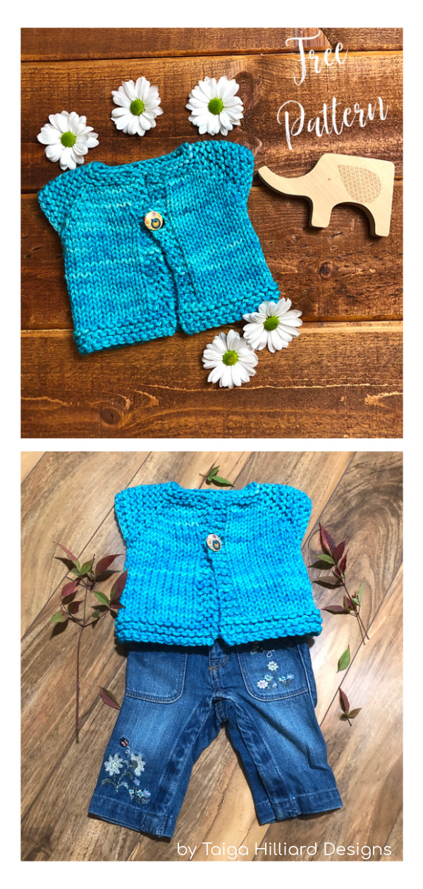 Easy Baby Vest Free Knitting Pattern