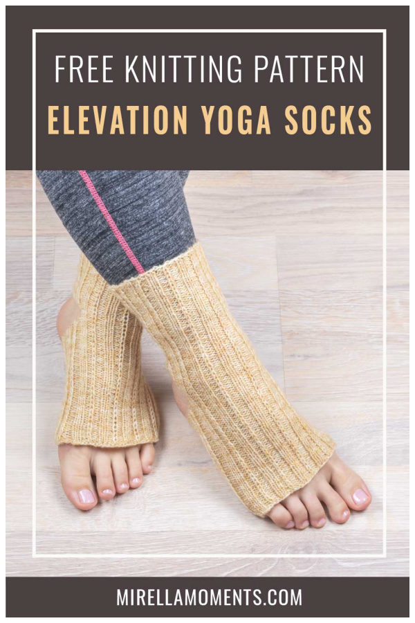 Elevation Yoga Socks Free Knitting Pattern