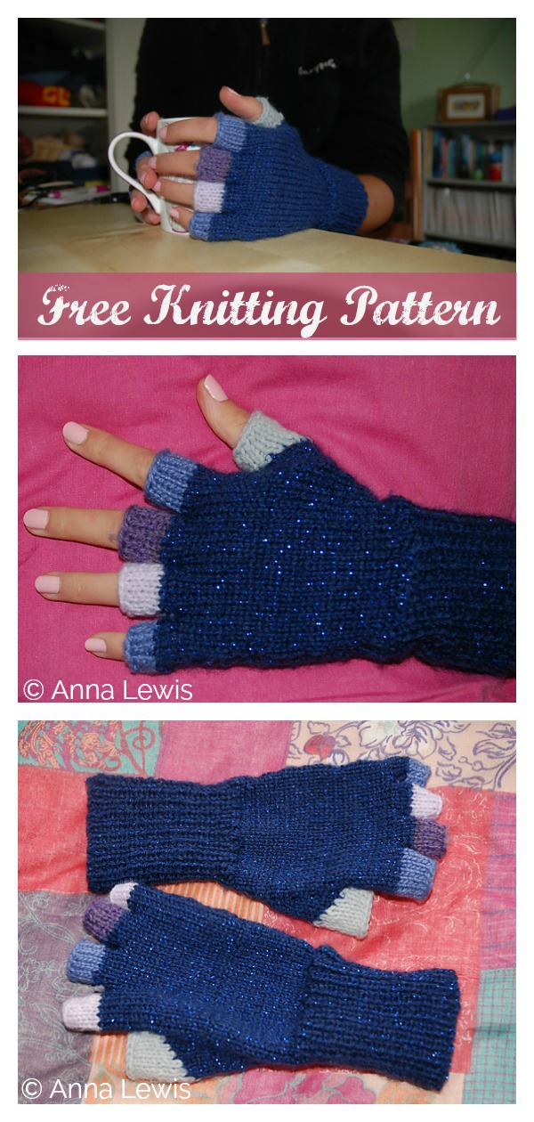 Fingerless Gloves Free Knitting Pattern