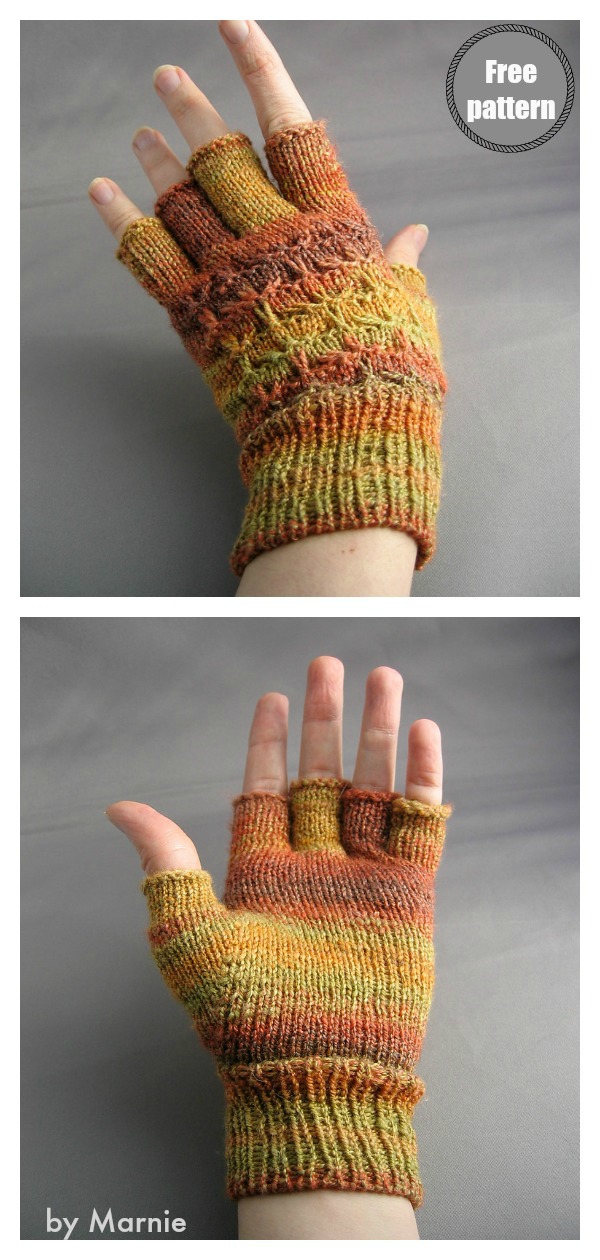 tipless gloves knitting pattern