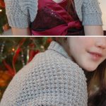 Little Girl Lace Shrug Free Knitting Pattern