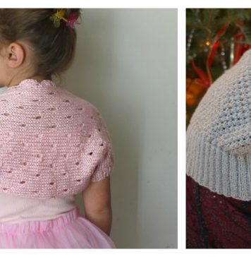Little Girl Lace Shrug Free Knitting Pattern