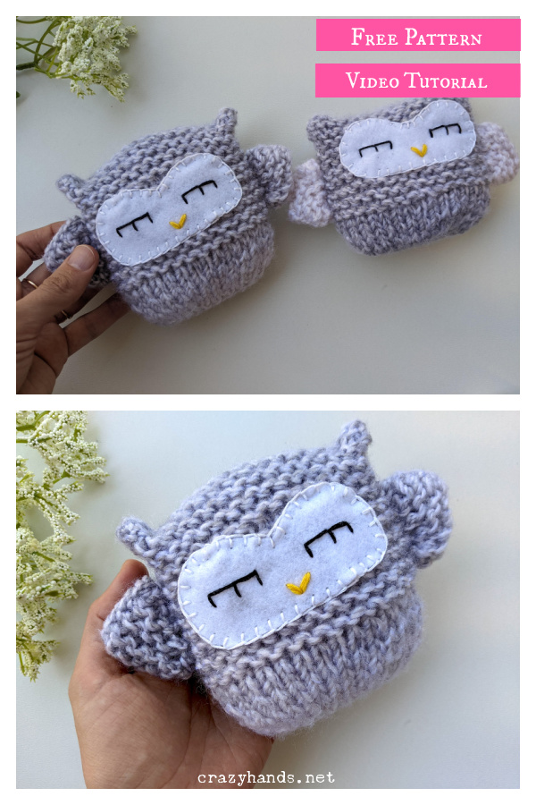 Owl Toy Free Crochet Pattern and Video Tutorial