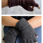 Polarity Fingerless Glove Free Knitting Pattern