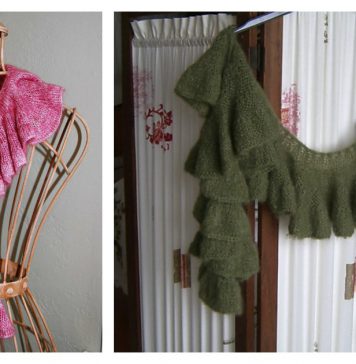 Romantic Ruffle Scarf Free Knitting Pattern