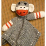 Sock Monkey Lovie Free Knitting Pattern