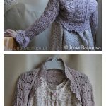 Time of Flowers Lace Shrug Free Knitting Pattern