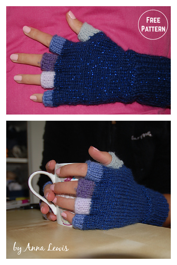 Witching Hour Fingerless Gloves Free Knitting Pattern