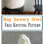 Big Snowy Owl Free Knitting Pattern