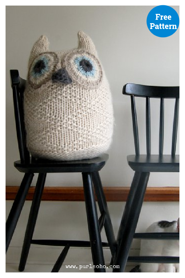 Big Snowy Owl Free Knitting Pattern