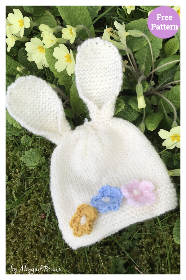 Bonnet Bunny Hat Free Knitting Pattern