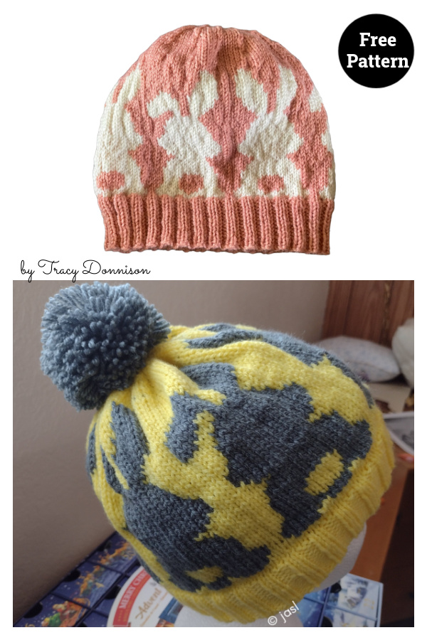 Bunny Beanie Free Knitting Pattern