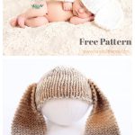 Easy Baby Bunny Hat Free Knitting Pattern