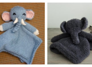 Elephant Lovey Free Knitting Pattern