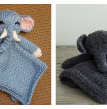 Elephant Lovey Free Knitting Pattern