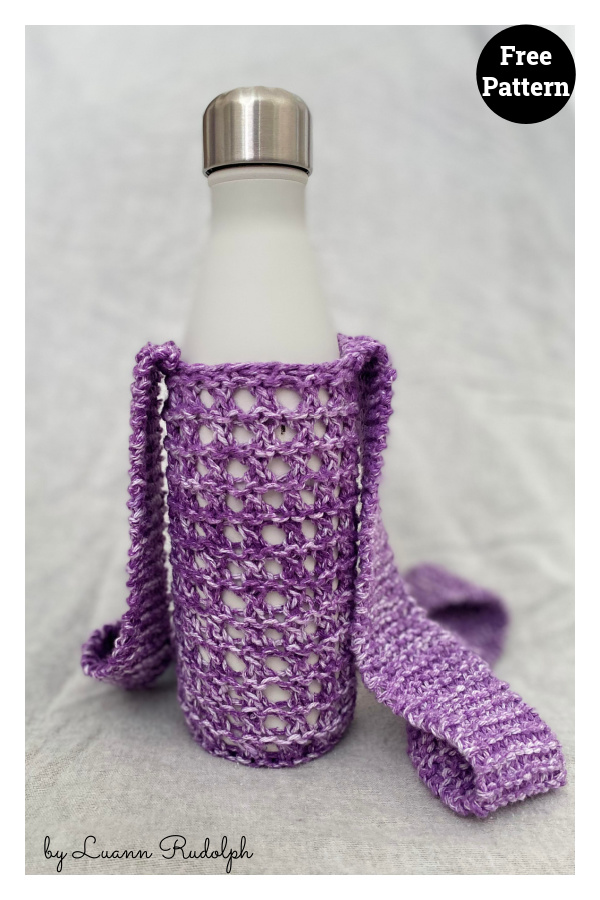 Loophole Water Bottle Holder Free Knitting Pattern