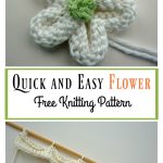 Quick and Easy Flower Free Knitting Pattern
