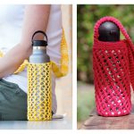 Water Bottle Carrier Free Knitting Pattern