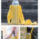 Water Bottle Holder Free Knitting Pattern and Video Tutorial